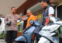 Lima Kali Mencuri Motor Seorang Mahasiswa Ditangkap Polisi