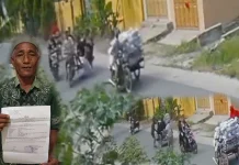 Empat Orang Pria Mencuri Ikan Menggunakan Betor