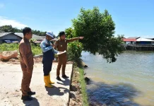 Pantas Tinjau Lokasi Alternatif Pembuangan Sedimen Aek Doras