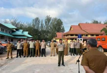Sekdako Dumai Pimpin Apel di BPBD Kota Dumai