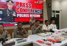 Polres Madiun Amankan Pelaku Pencurian Spesialis Pembobol Tembok