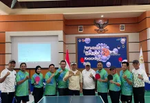 Pemkot Pontianak Juara I Eksibisi Tenis Meja