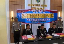 Polres Way Kanan Ringkus Delapan Tersangka Narkoba
