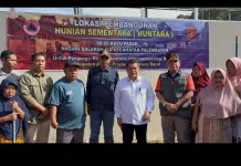 117 Unit Huntara di Palembayan Ditargetkan Rampung